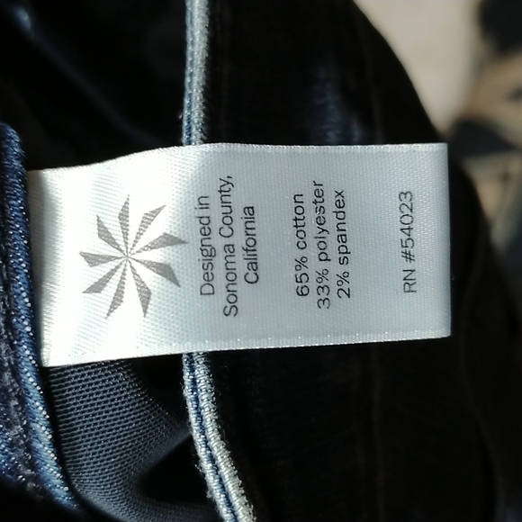 Athleta sculptek dark wash stretch skinny jeans sz 0 - Picture 5 of 10